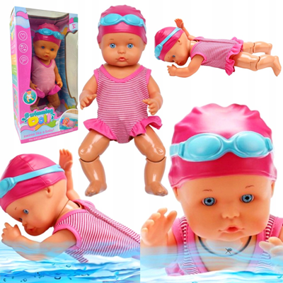 عروسک نوزاد شناگر 33 سانتی متری Swimming Doll -اسباب بازی